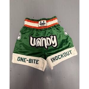 Vandy The Pink Green Womne's Boxing Shorts- XS